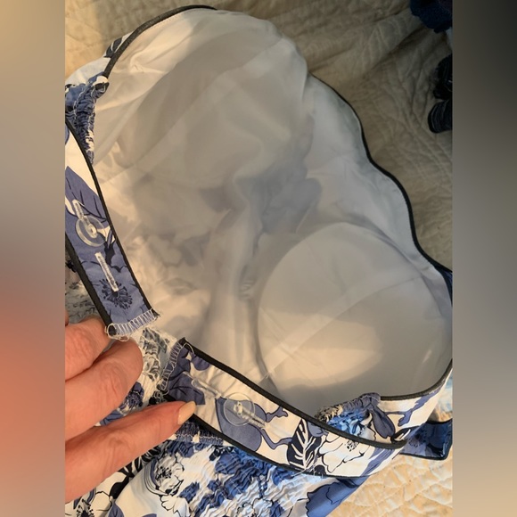 Floral Garden Sundress with Full Skirt and Adjustable Straps. - Picture 7 of 13